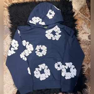 Denim Tears Navy Blue Hoodie